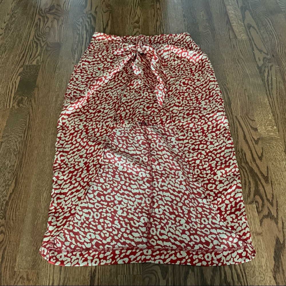 Lulus leopard wrap skirt